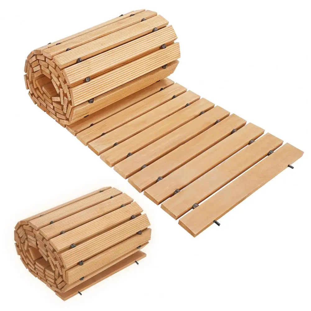 Wooden Garden Pathway Roll For Outdoor Walkway