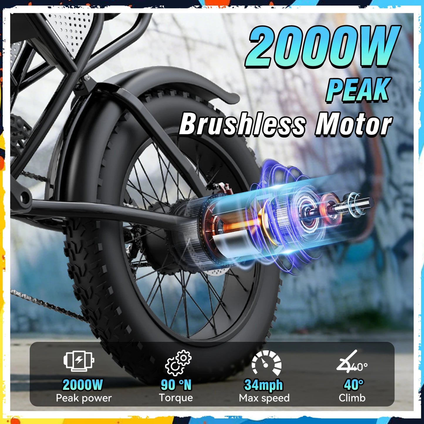 Ridstar Q30 2000W Electric Bike
