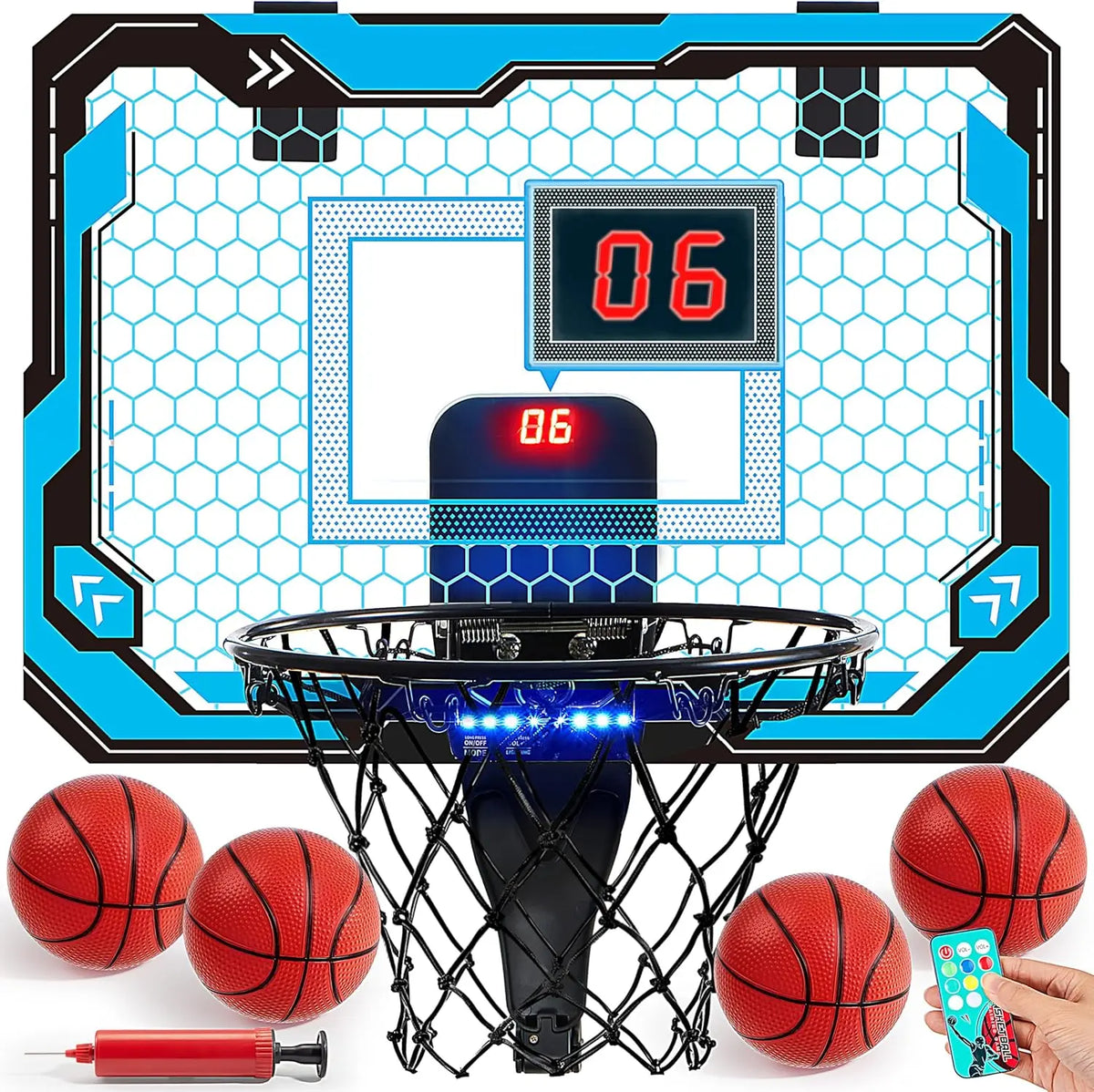 Joyfy Led Indoor Basketball Hoop For Kids