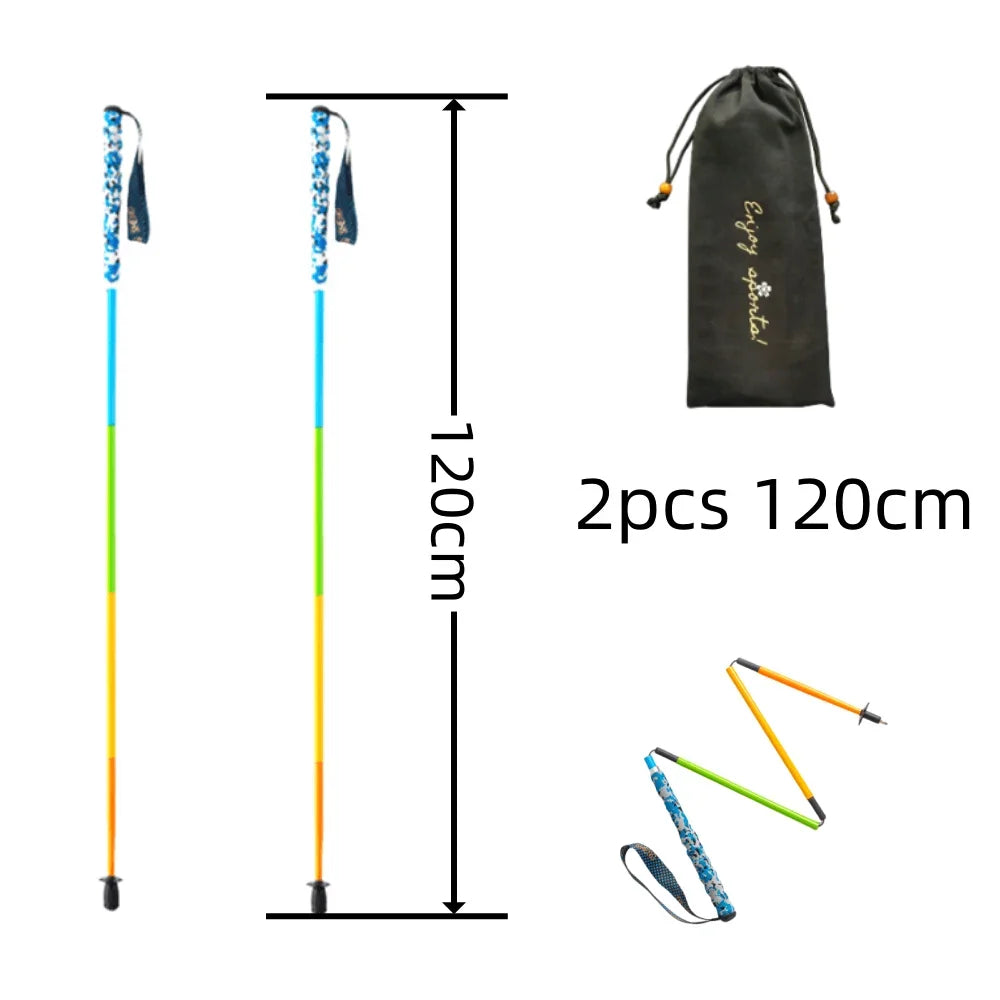 Ultra Light Foldable Carbon Fiber Trekking Poles