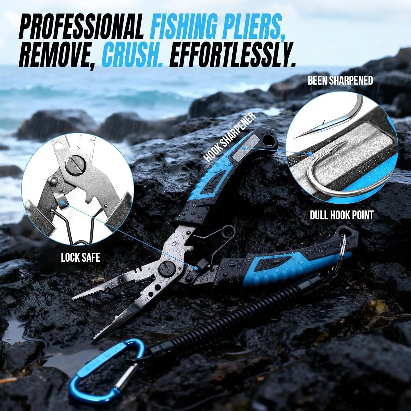 YTYIN Carbon Spinning Fishing Rod And Reel Combo Kit