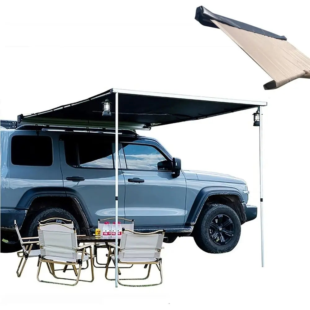 Vehicle Roof Side Awning Sun Shade UV50 Retractable Tent