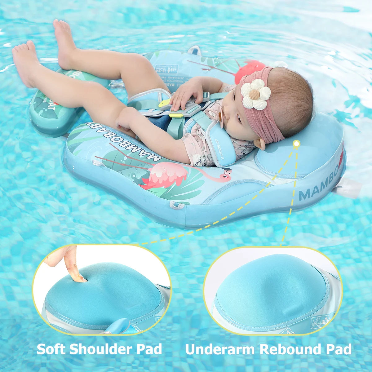 Mambobaby Baby Chest Float With Canopy