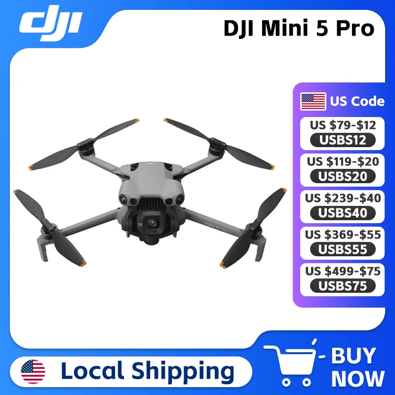 DJI Mini 5 Pro 4K Camera Drone For Aerial Photography