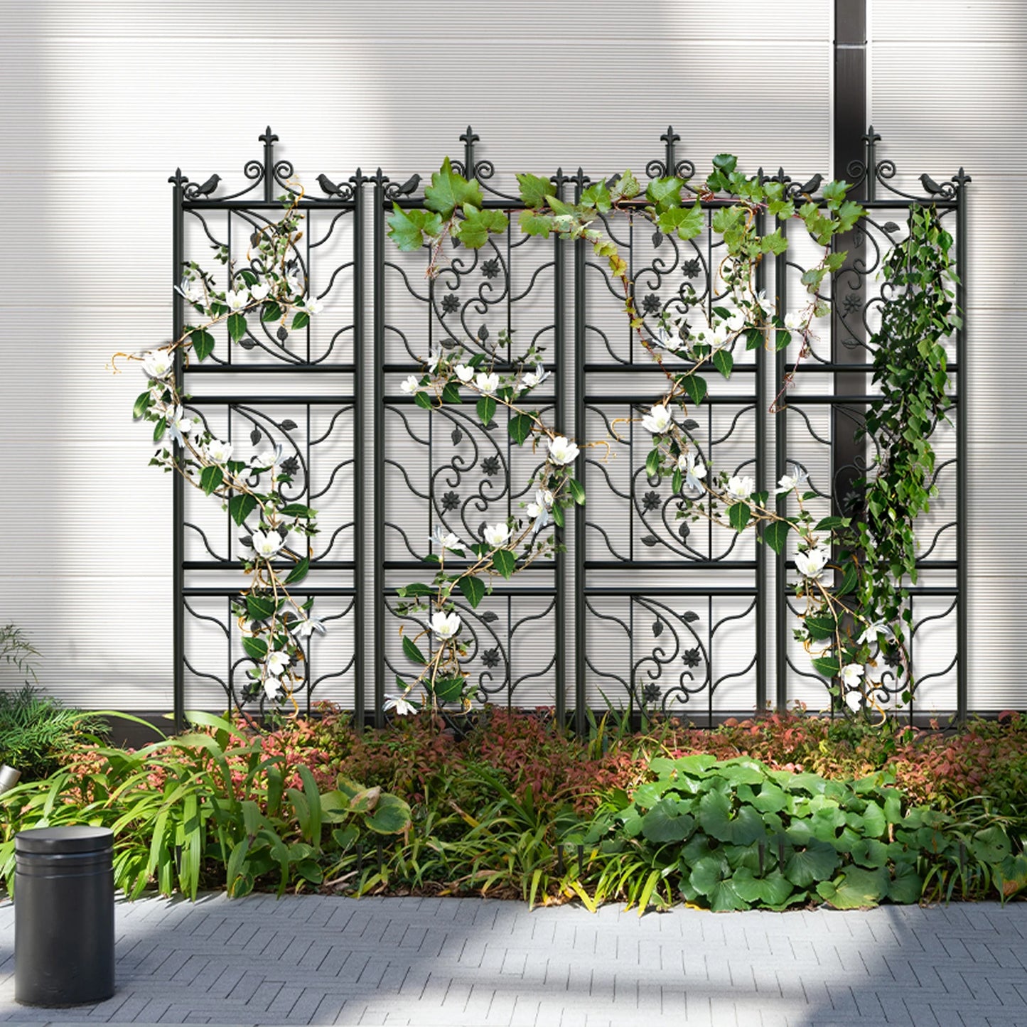 Metal Garden Trellis Lattice Panel For Climbing Flowers