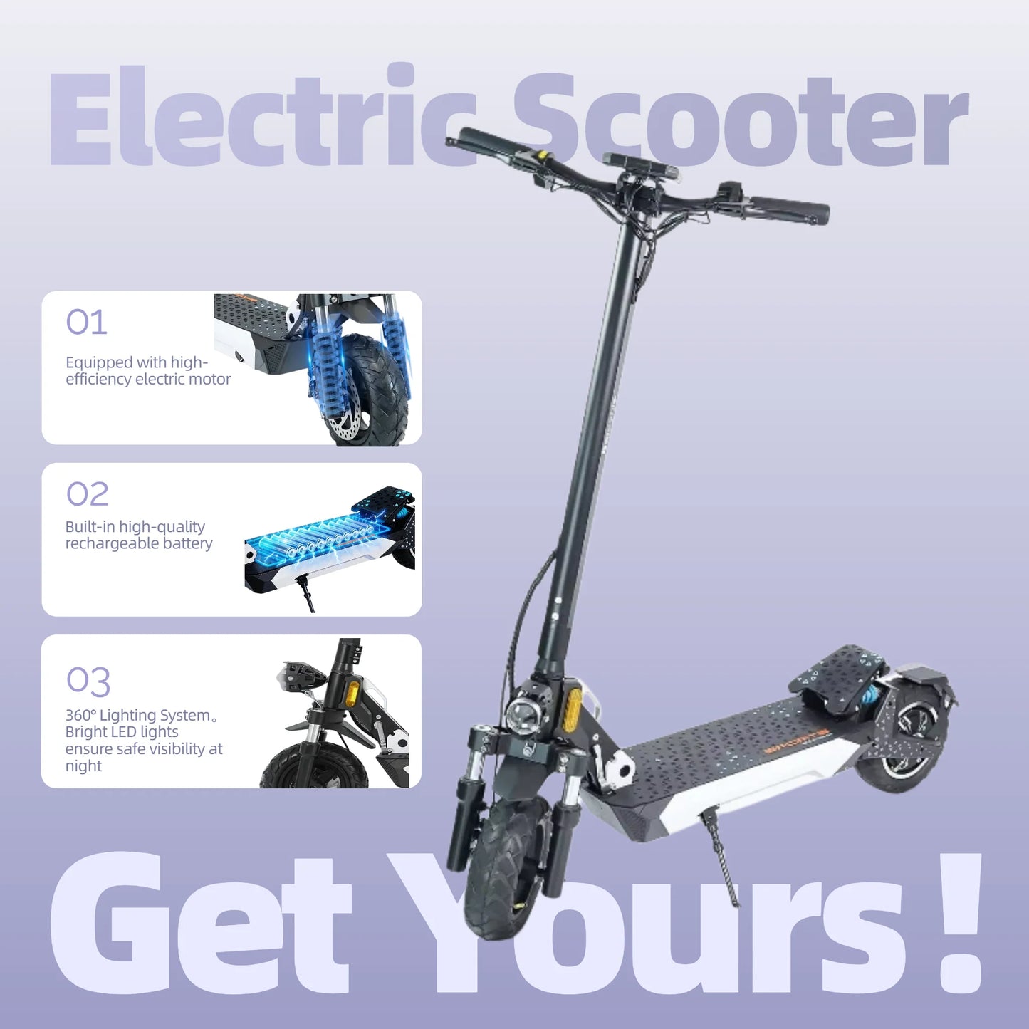BIkydom Electric Scooter 1600W 28 MPH Dual Brakes Foldable