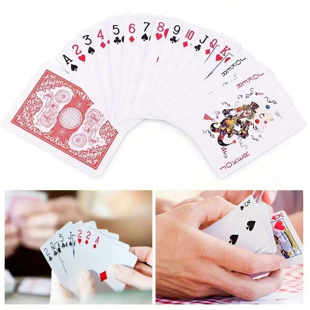 54 Standard Playing Cards Laminated Deck For Adults