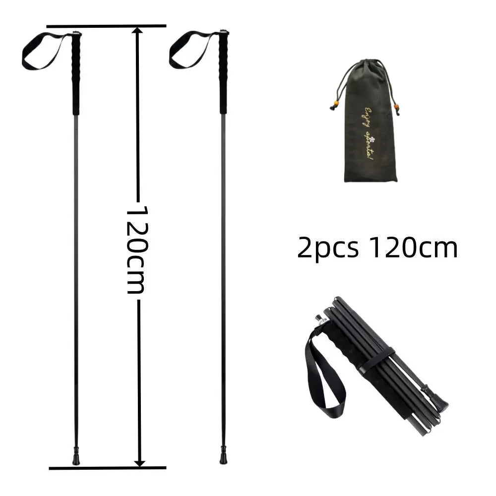 Ultra Light Foldable Carbon Fiber Trekking Poles