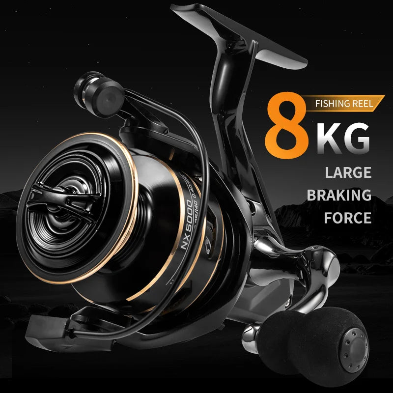 Jbarzaillai Spinning Reel Metal Cup 10kg Drag Power