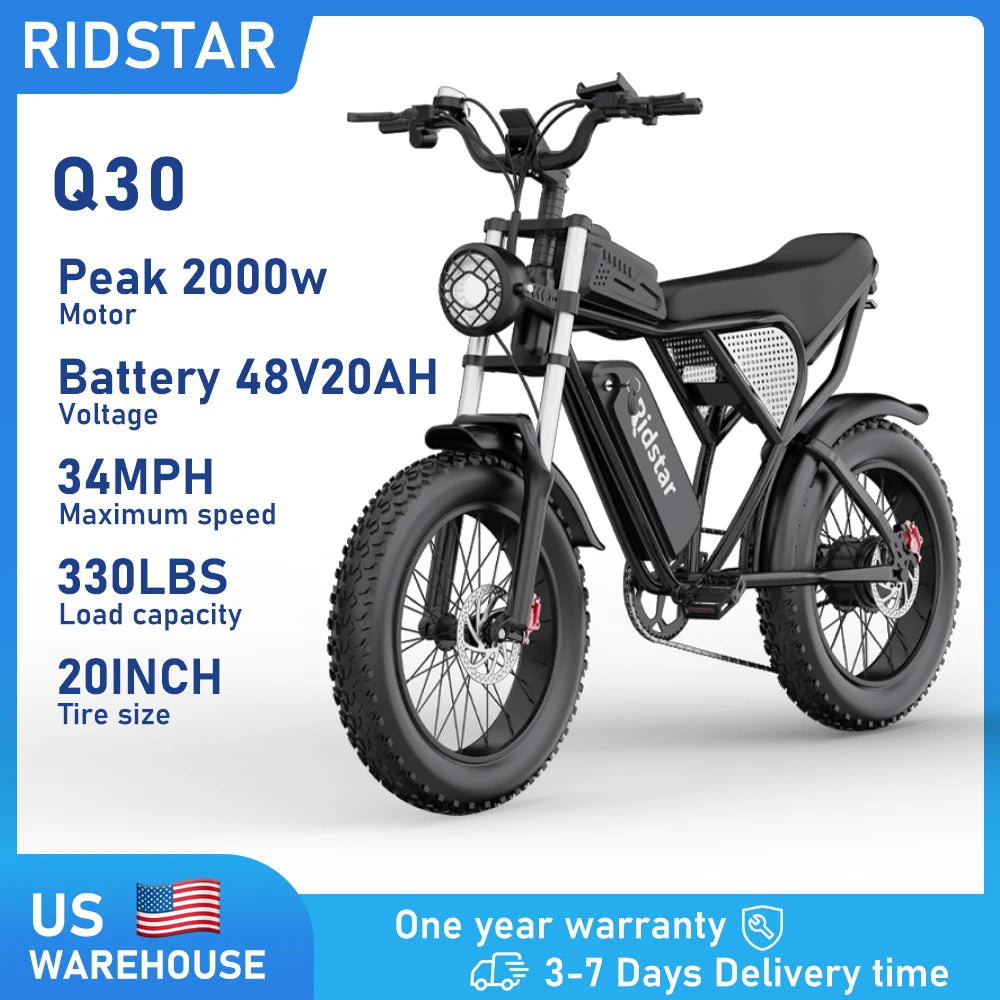 Ridstar Q30 2000W Electric Bike