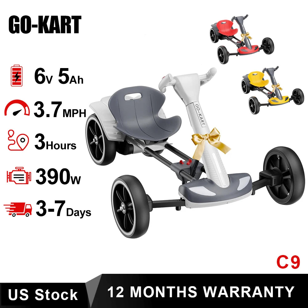 Electric Go Kart With Bluetooth Four Wheels Foldable