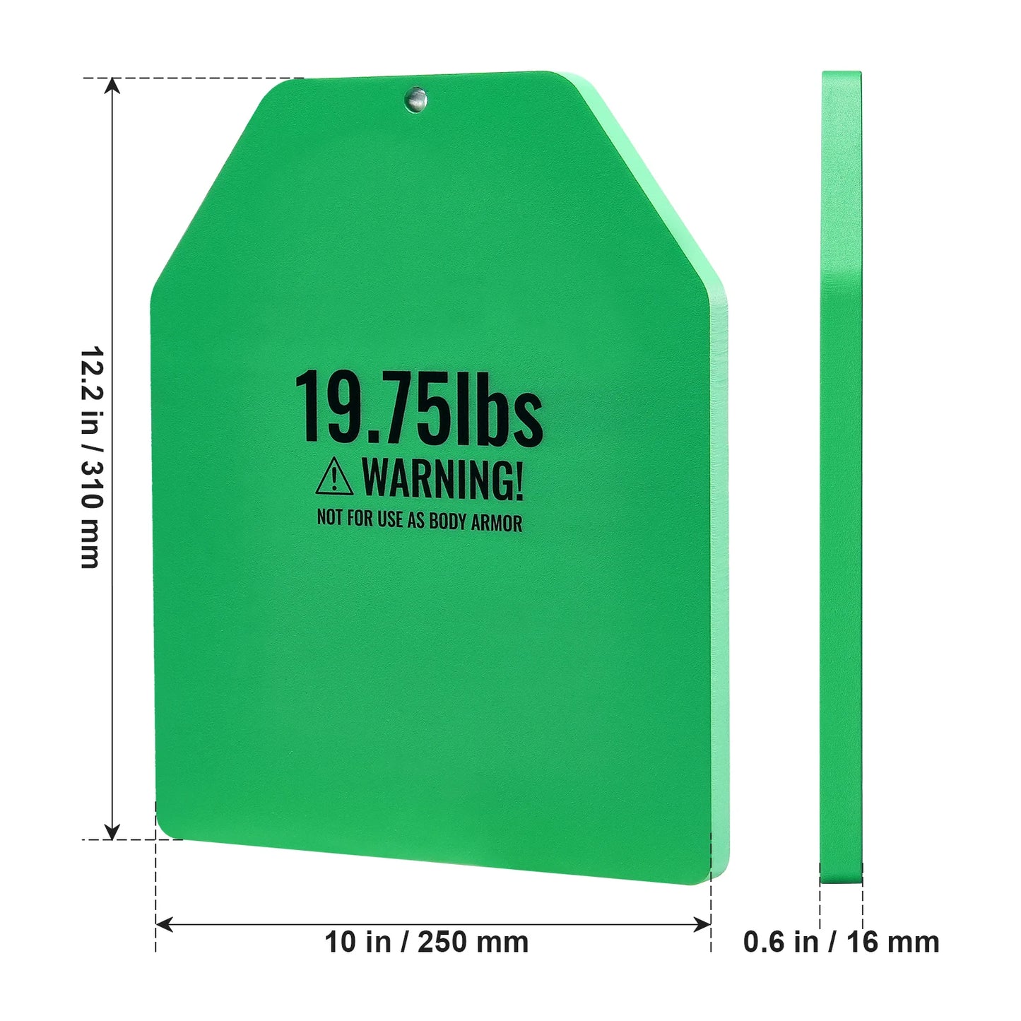 Weighted Vest Plates 19.75 Lb Premium Steel Contoured Fit