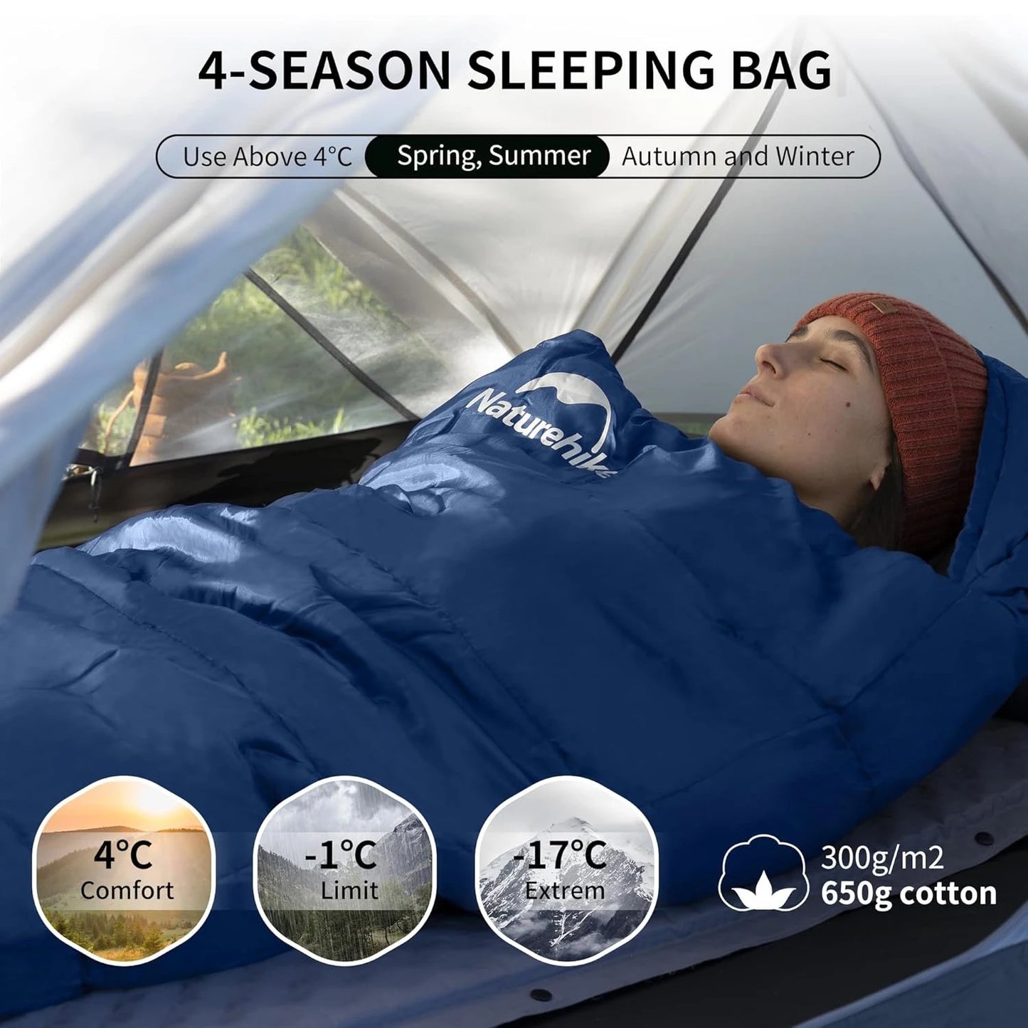 Naturehike Mummy Sleeping Bag Ultra Winter Warm for Adults