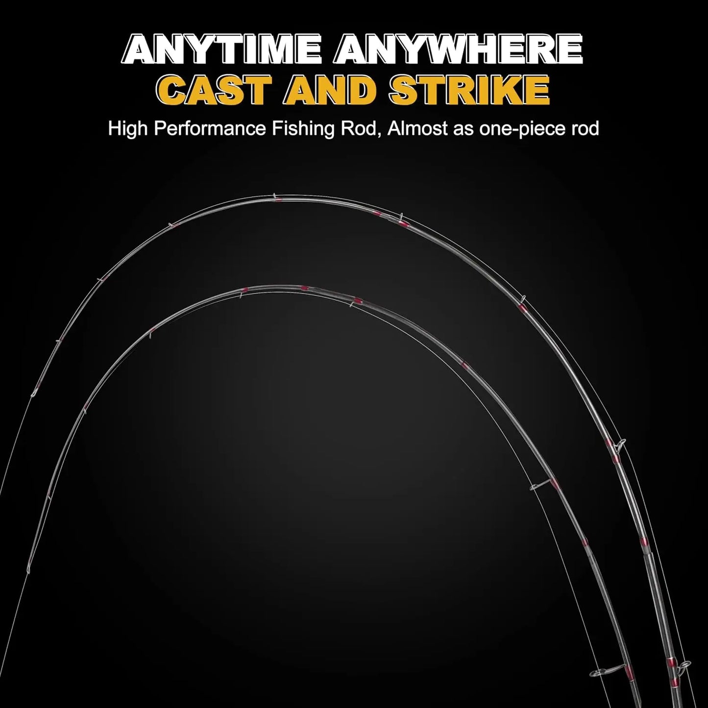 YTYIN Carbon Fiber Telescopic Fishing Rod With Fuji Guides