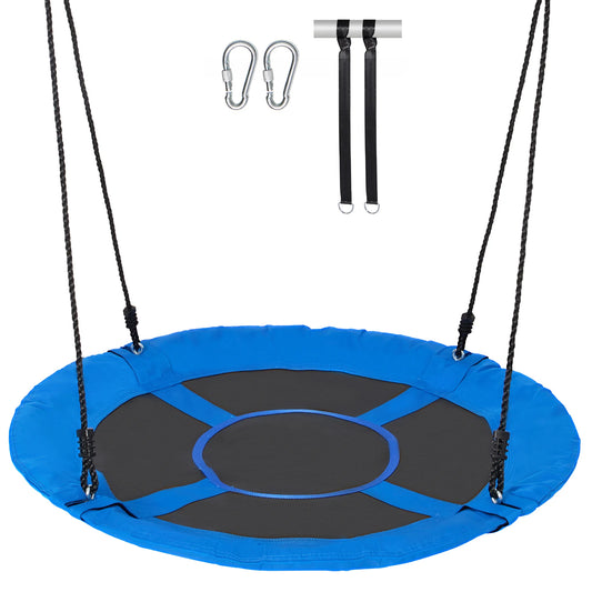 SucceBuy Heavy Duty Outdoor Saucer Tree Swing Set