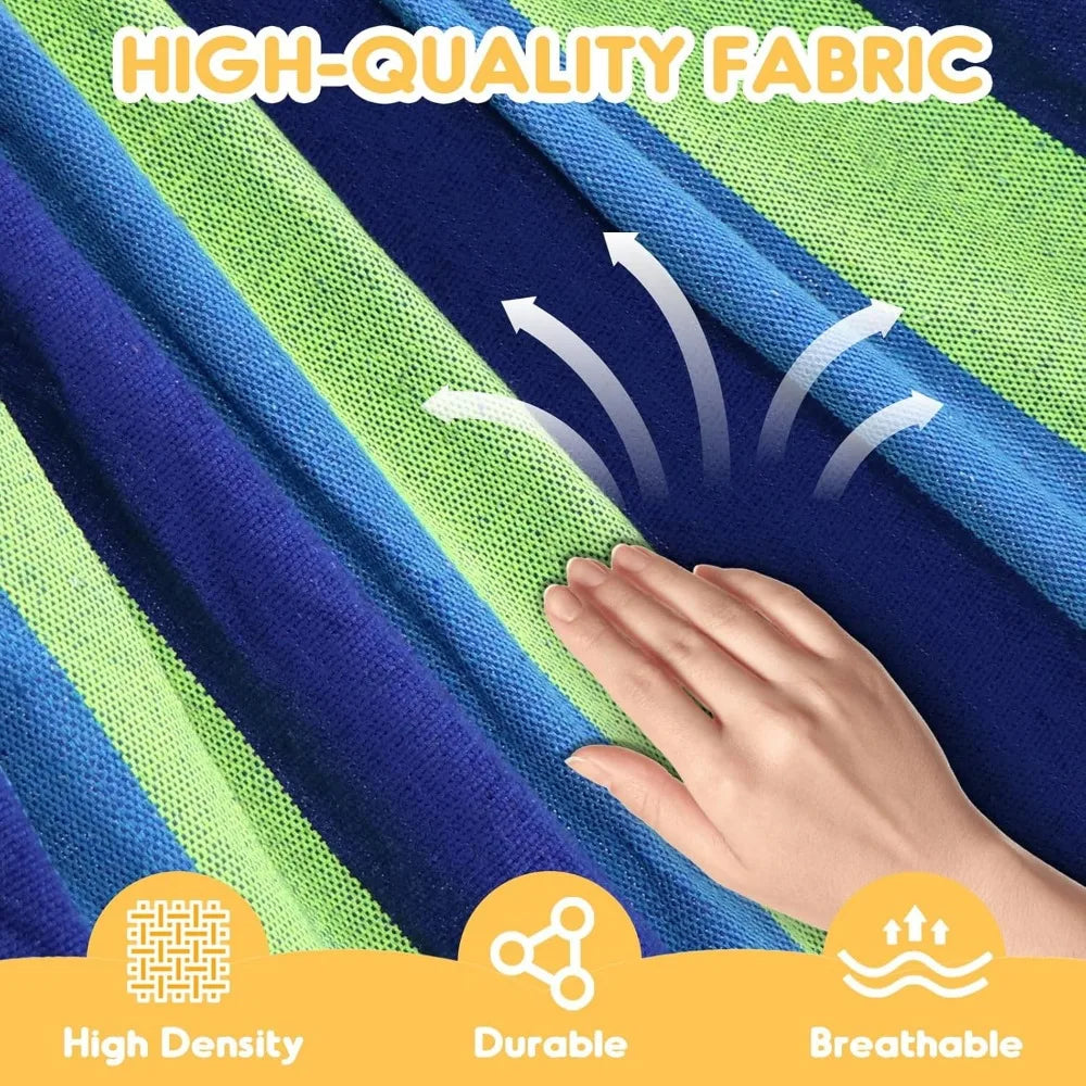 Xiuwo Portable Cotton Camping Hammock With Straps Bag