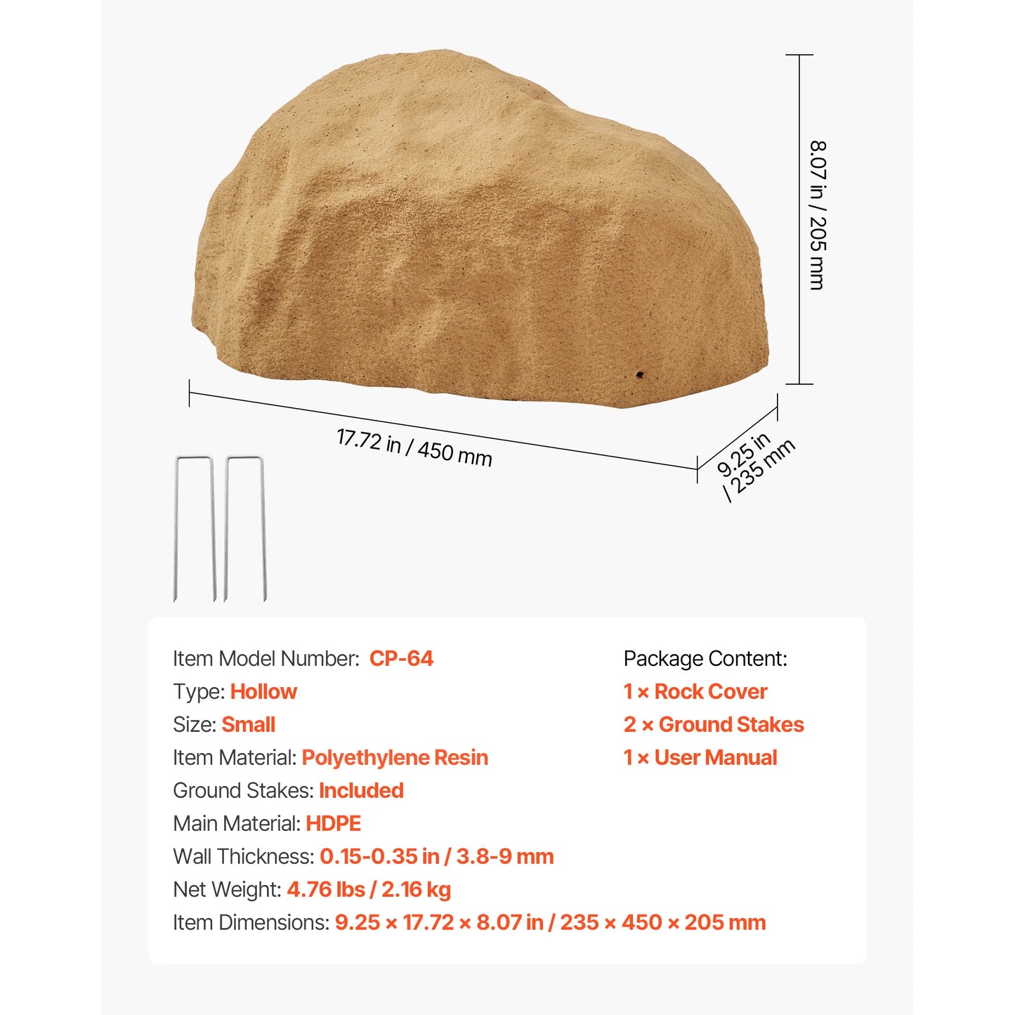Faux Rock Outdoor Well Pump Cover For Landscaping