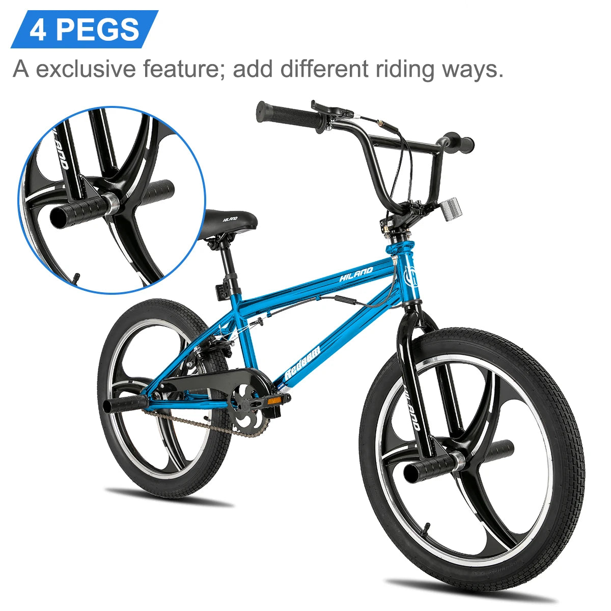 Hiland Kids BMX Bike Freestyle With 360 Degree Rotor