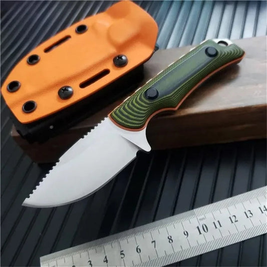 G10 Handle Stainless Steel Fixed Blade Outdoor EDC Knife