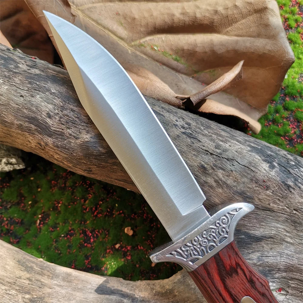 Doom Blade Fixed Wood Handle Camping Knife