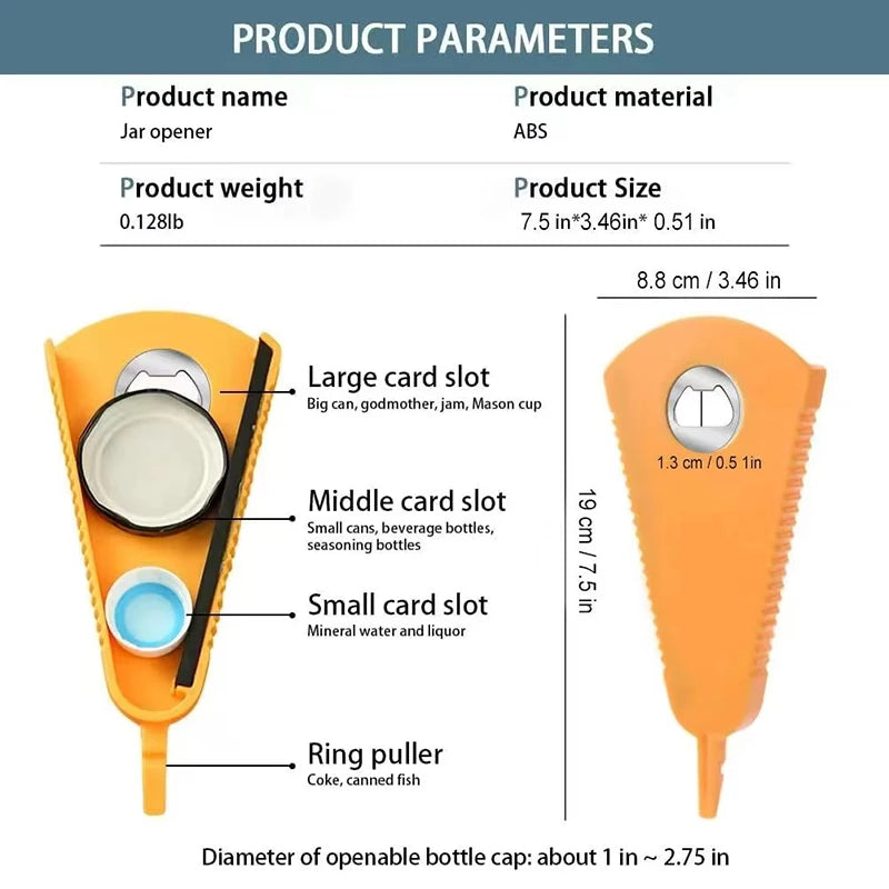Multifunctional Stainless Steel Can Bottle Opener