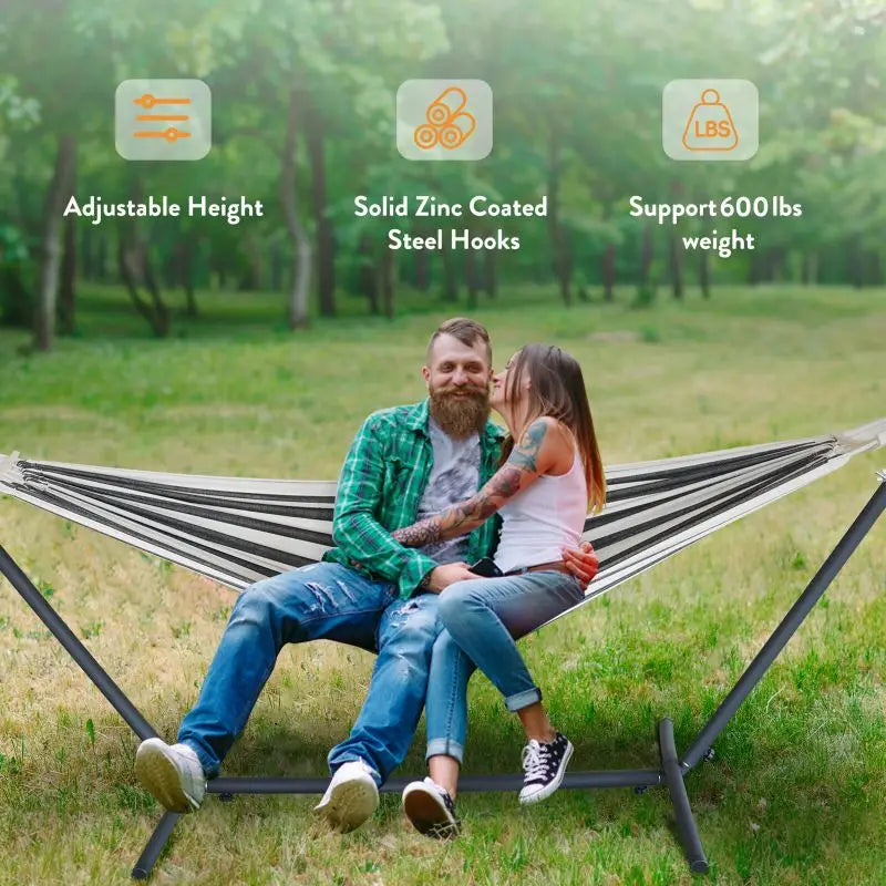 Gyroor 600 Lb Capacity Adjustable Hammock Stand, Outdoor