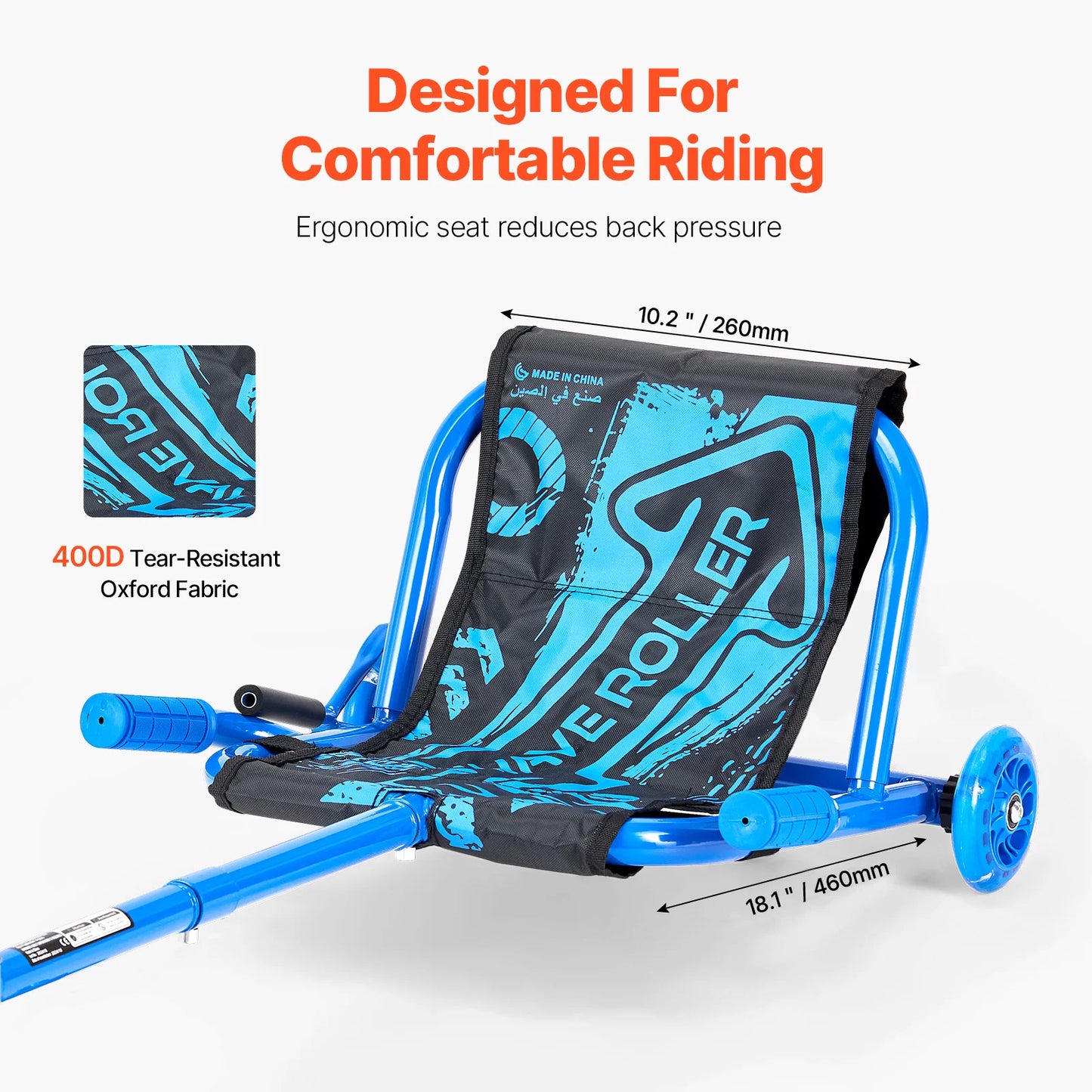 SucceBuy Zig Zag Motion Ride On Scooter Swing
