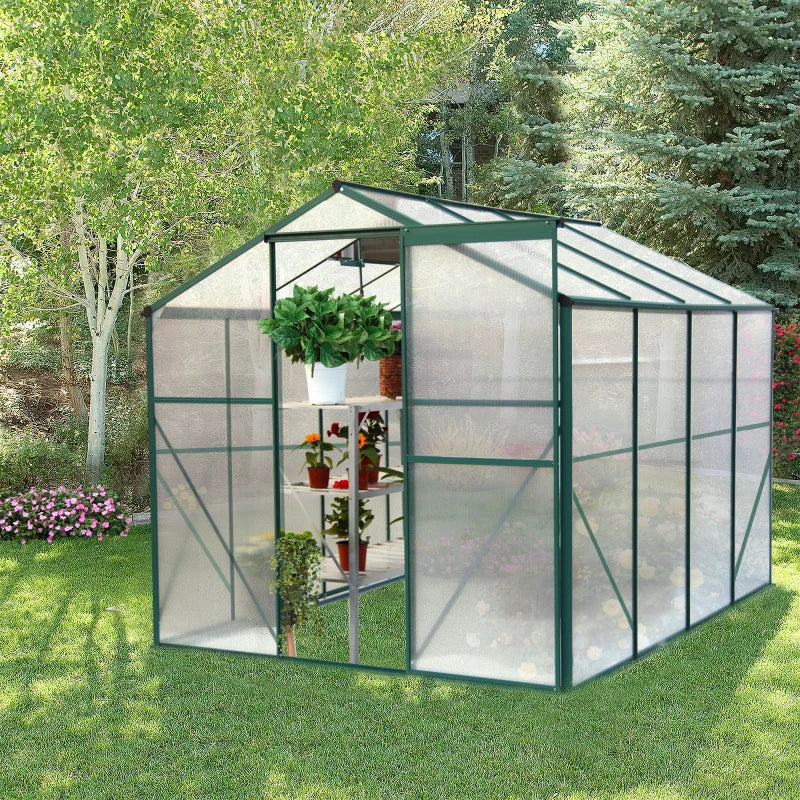 Heavy Duty Polycarbonate Walk In Garden Greenhouse
