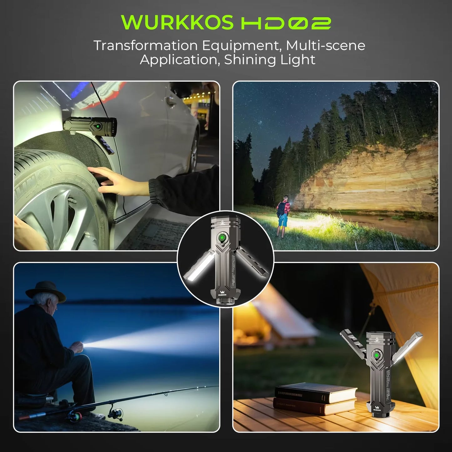 Wurkkos HD02 LED Camping Lamp For Outdoor Use Rechargeable
