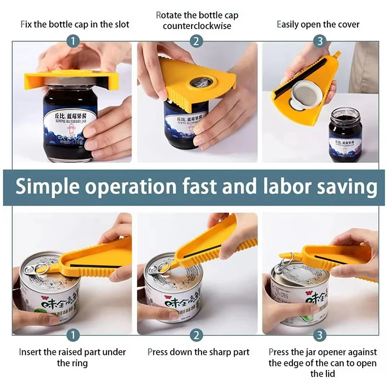 Multifunctional Stainless Steel Can Bottle Opener