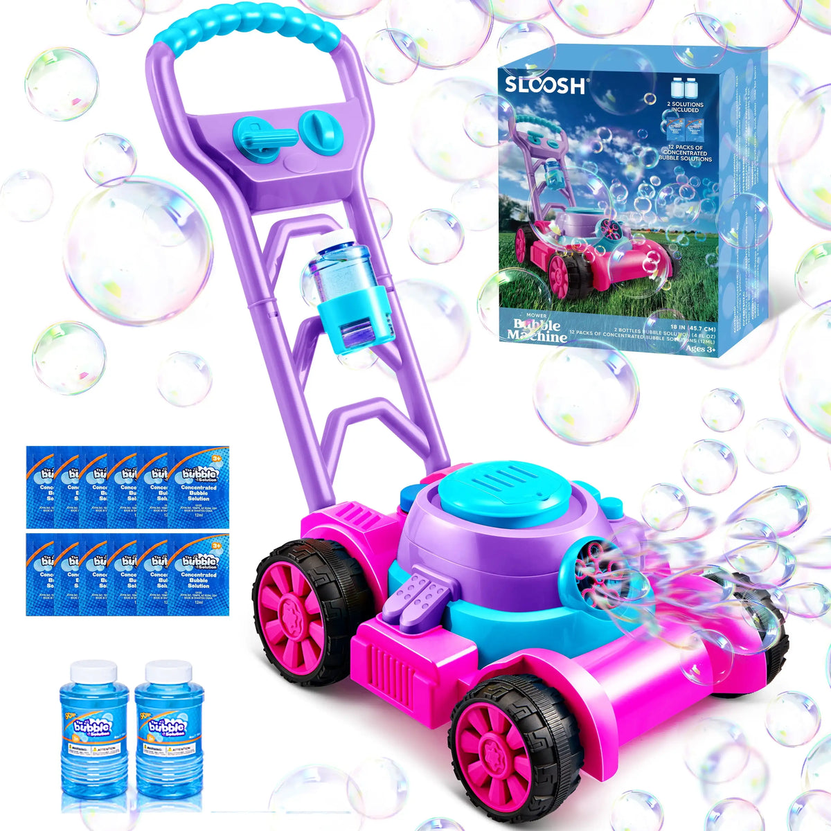 Joyfy Bubble Lawn Mower Machine For Kids