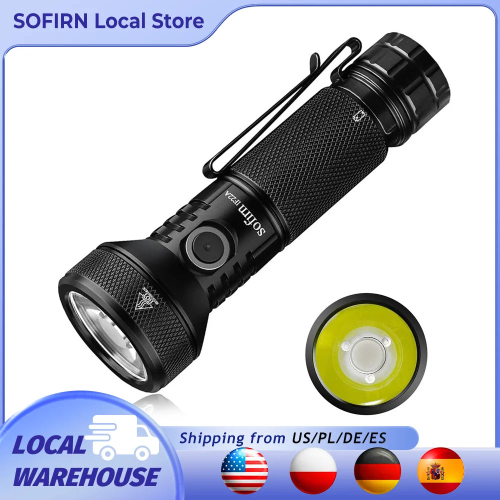 Sofirn IF22A 2100lm Flashlight SFT40 LED USB C Rechargeable