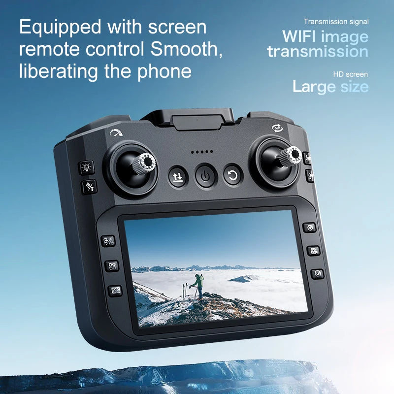 ZNYLRYON Foldable Brushless Drone With Screen Remote