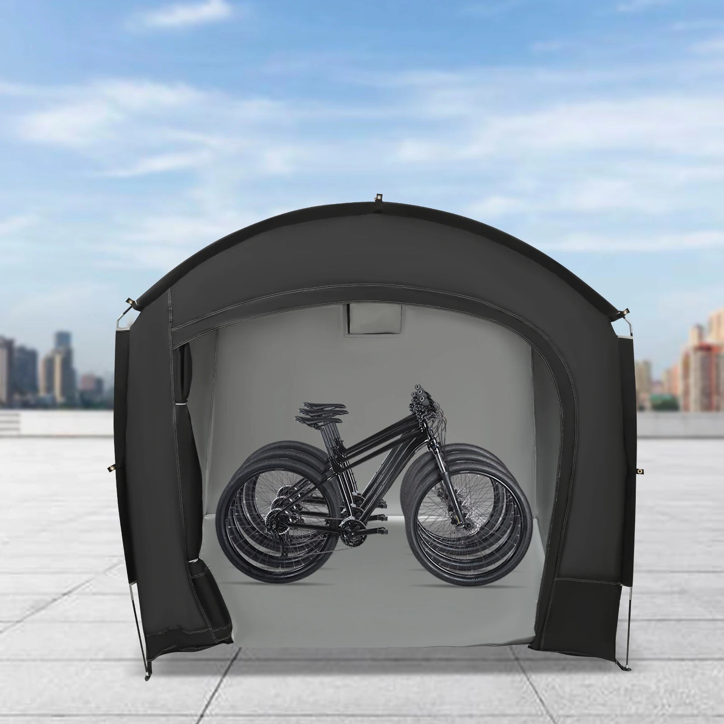 Bike Storage Shed Portable Waterproof Shelter For 1-4 Bikes