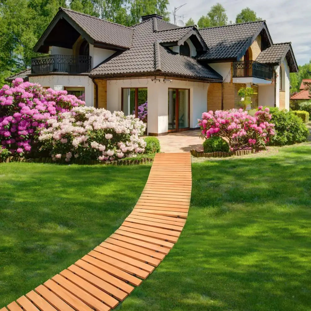 Wooden Garden Pathway Roll For Outdoor Walkway