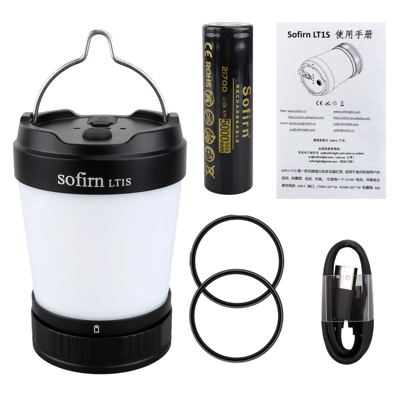 Sofirn LT1S Camping Light Lantern USB C Reverse Charging
