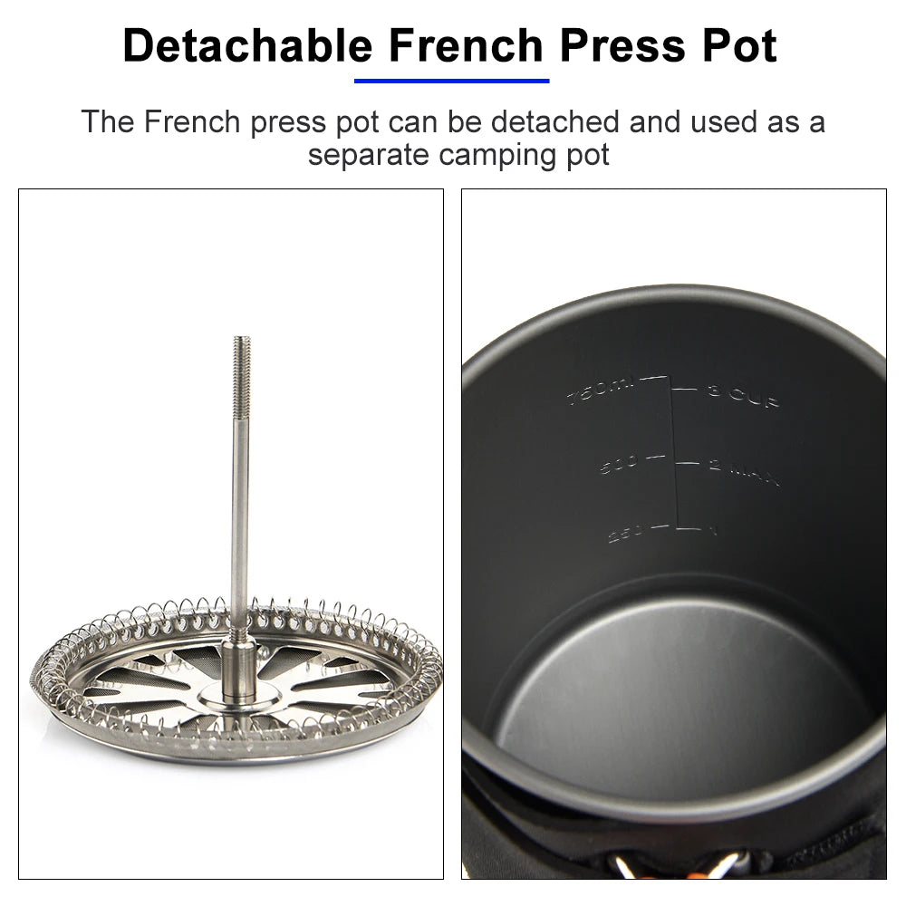 Widesea Camping Cooking System With Heat Exchanger Stove