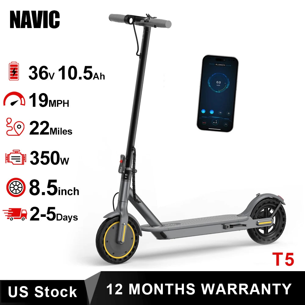 Navic T5 Electric Scooter 350W 19MPH