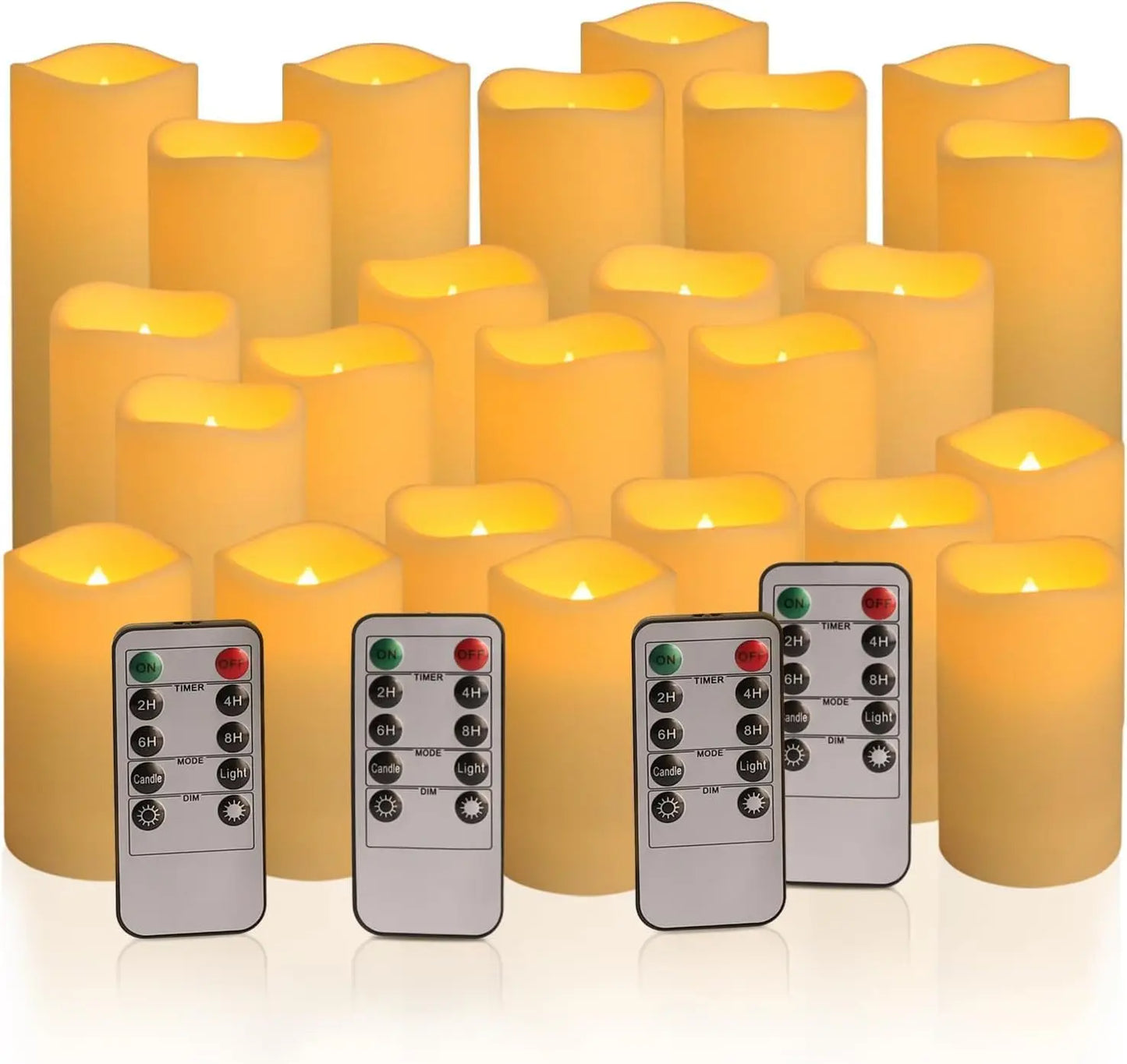 Waterproof Indoor Flameless LED Candle Lights Set