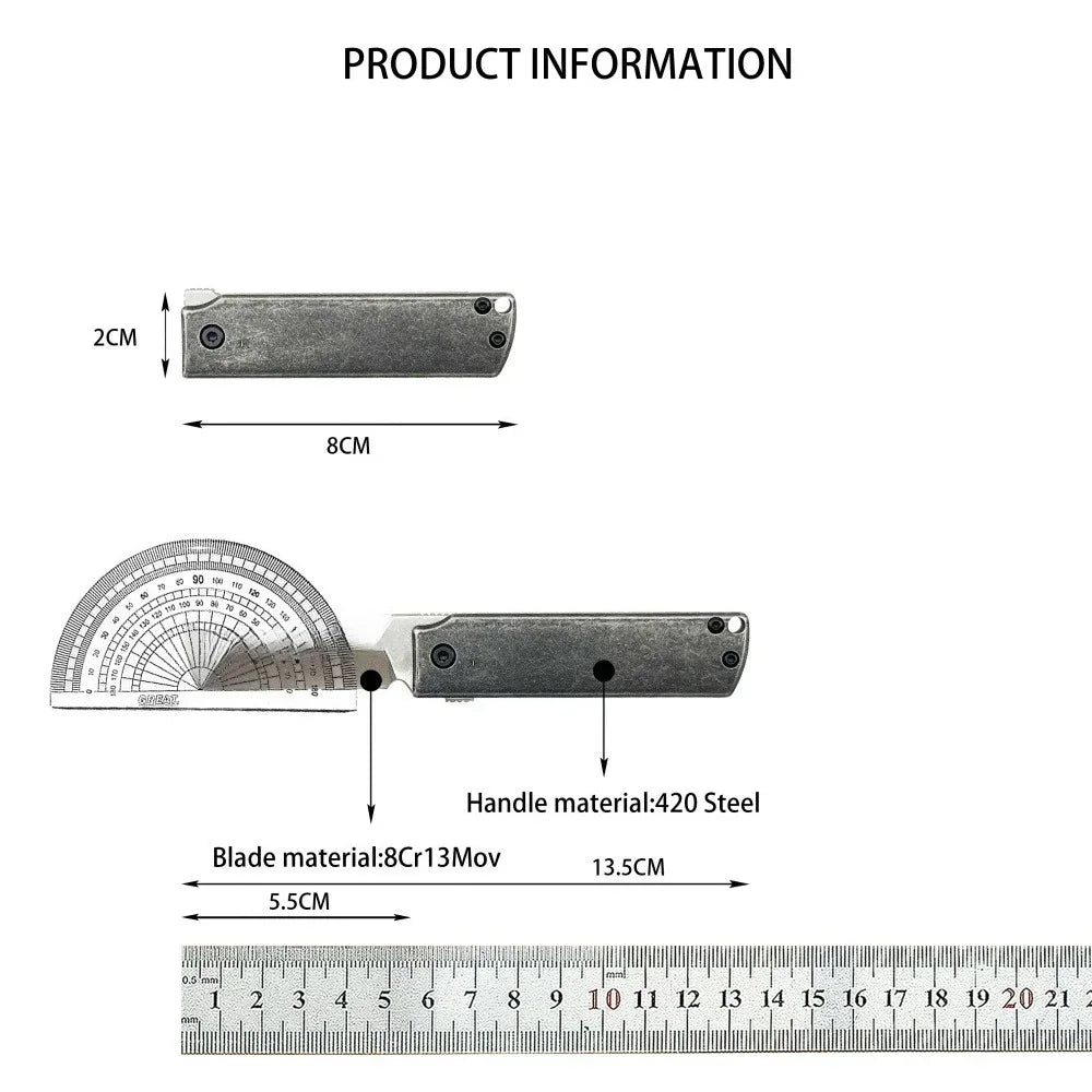 MinimalX Mini Folding Pocket Knife Outdoor EDC