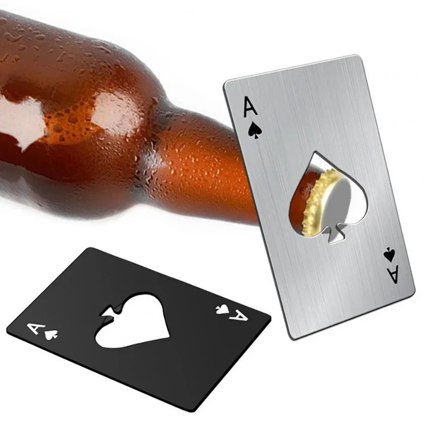 Stainless Steel Credit Card Bottle Can Opener
