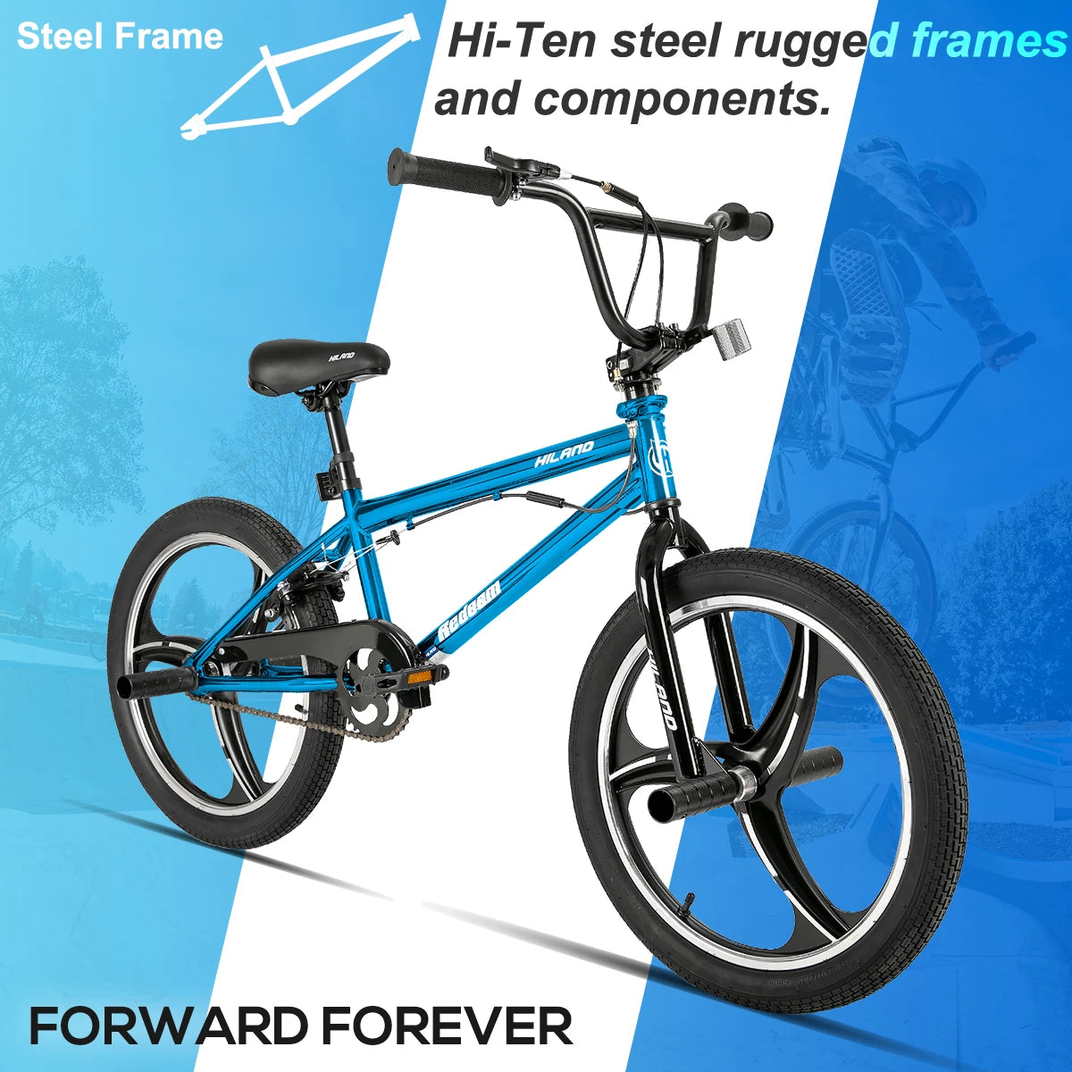 Hiland Kids BMX Bike Freestyle With 360 Degree Rotor